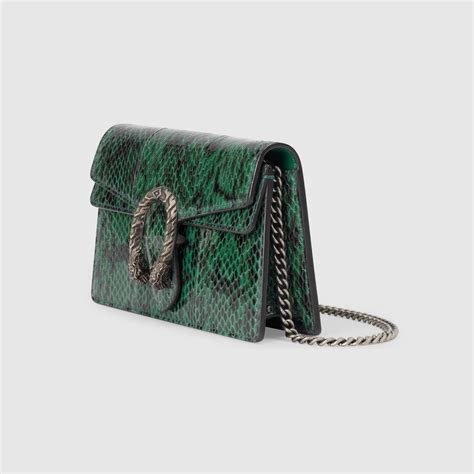 Mini borsa Dionysus in pelle di serpente .